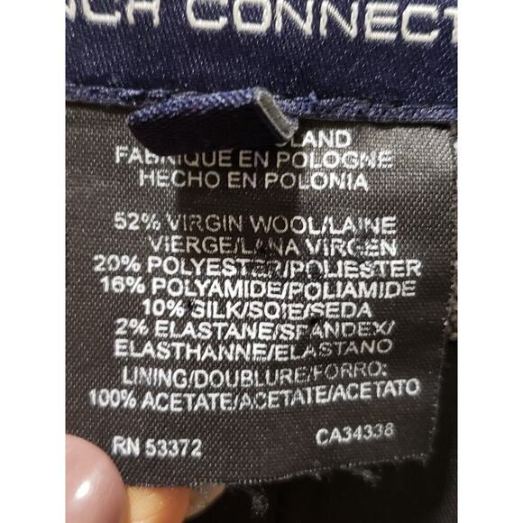 French Connection Women's Gray Single Breasted Two Button Blazer Jacket Size 10 - Picture 9 of 12